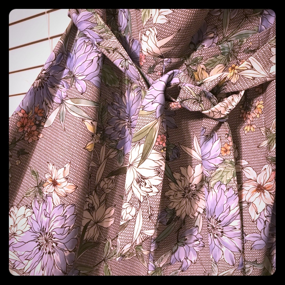 Strapless jumper.. H&M.. light grey with flowers